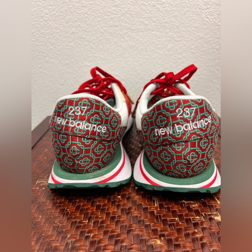 New Balance x Casablanca 327 Red Monogram UNISEX Sneakers MS237CBB Size 10.5 - Picture 4 of 8